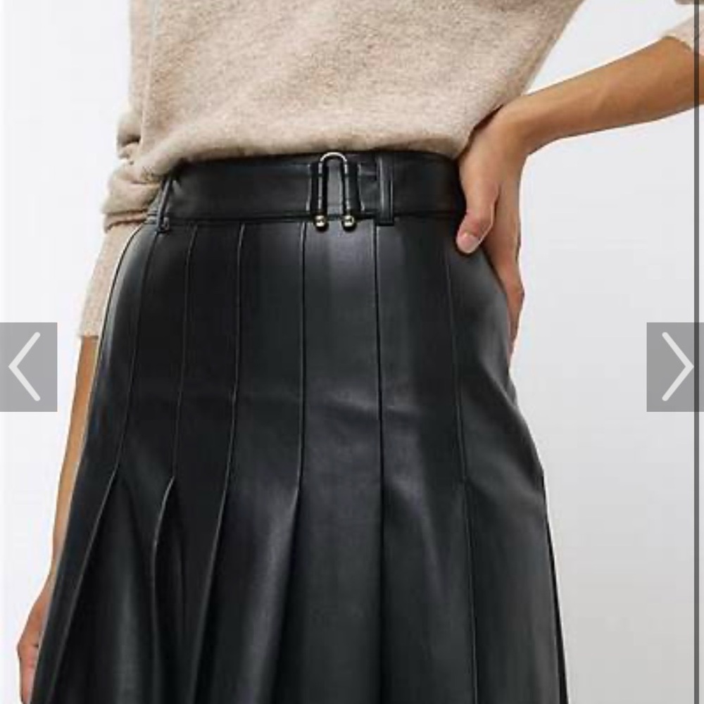 We The Free Black Leather Pants